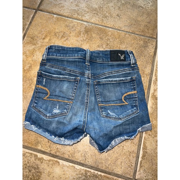 American Eagle Jean High Rise Shortie 00 - Picture 2 of 3
